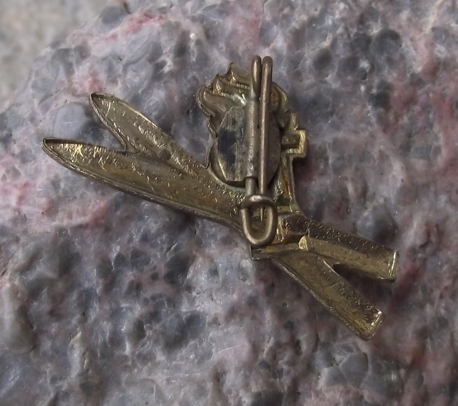 Vintage Thalmann Pioneer East Germany GDR DDR Skiing Stage 1 Pin Badge