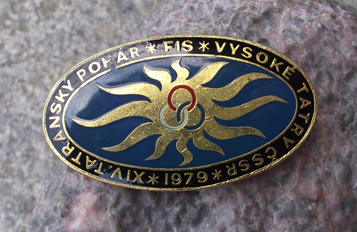 1979 XIV 14th Vysoke Tatry Slovakia Skiing Competition Tatra Cup Pin Badge