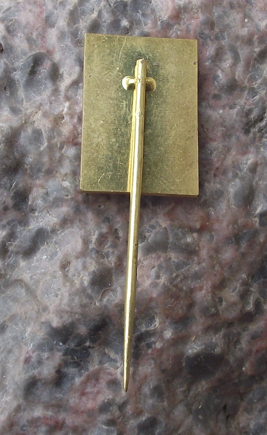 Vintage Flower Czechoslovakia Maj Mayday 1st May Company Workers Pin Badge