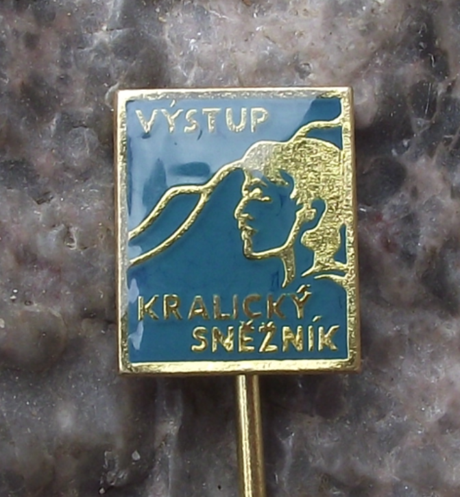 Vintage Králický Sněžník 1423m Youth Mountain Ascent Pin Badge
