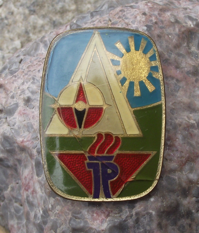 Vintage Thalmann Pioneer GDR DDR East German Youth Tent Compass Pin Badge