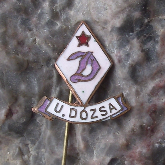 Vintage Újpesti Dózsa FC Football Club Budapest Hungary Football Team Pin Badge