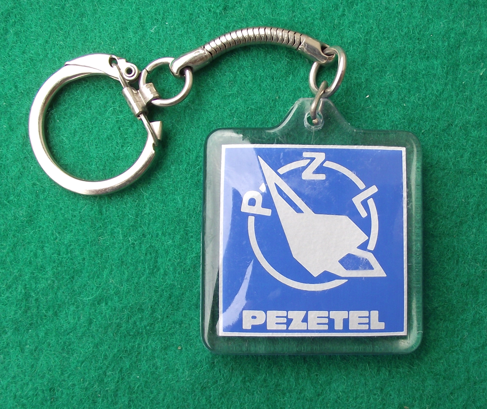 Rare Vintage PZL Poland Polish State Aircraft Factory Manufacturer Aviation Keyring
