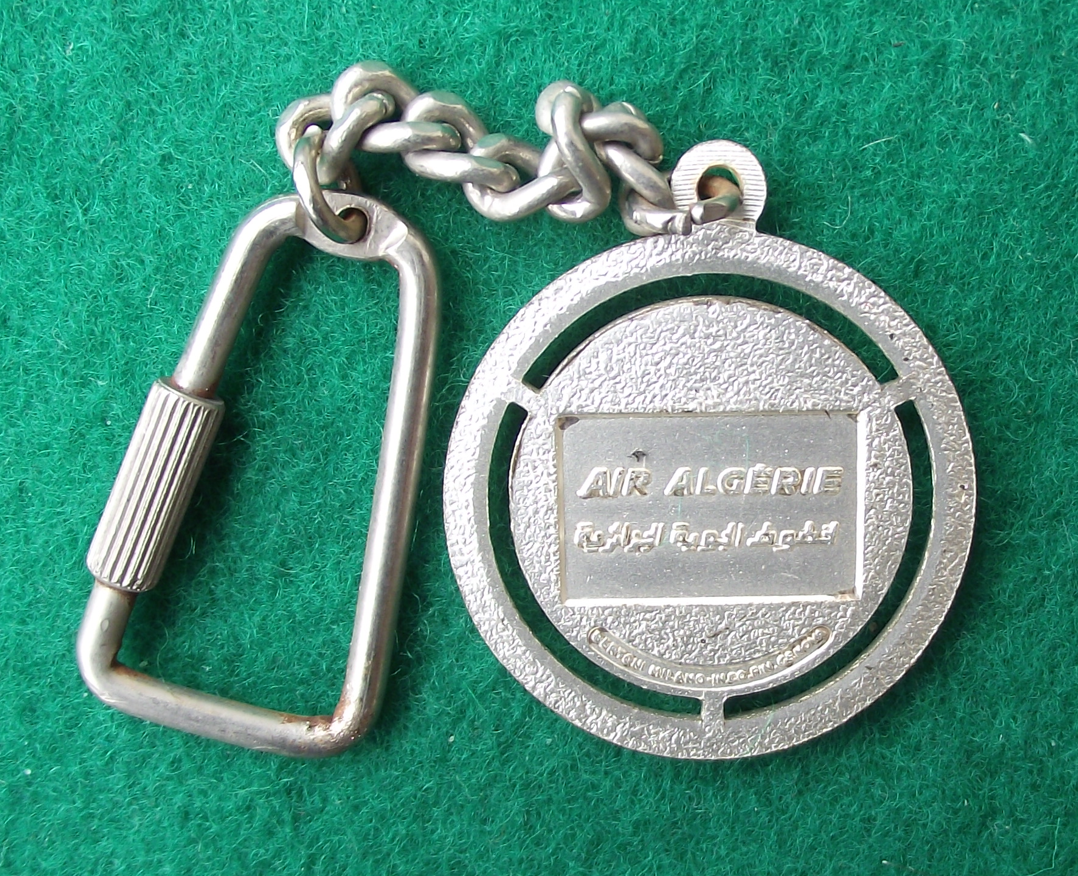 Rare Vintage Air Algeria Algerie African Airlines Aircraft Aviation Circle Keyring