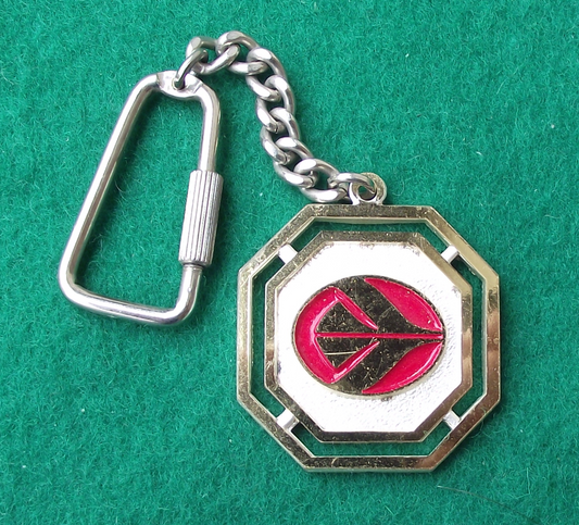 Rare Vintage Air Algeria Algerie African Airlines Aircraft Aviation Octagon Keyring