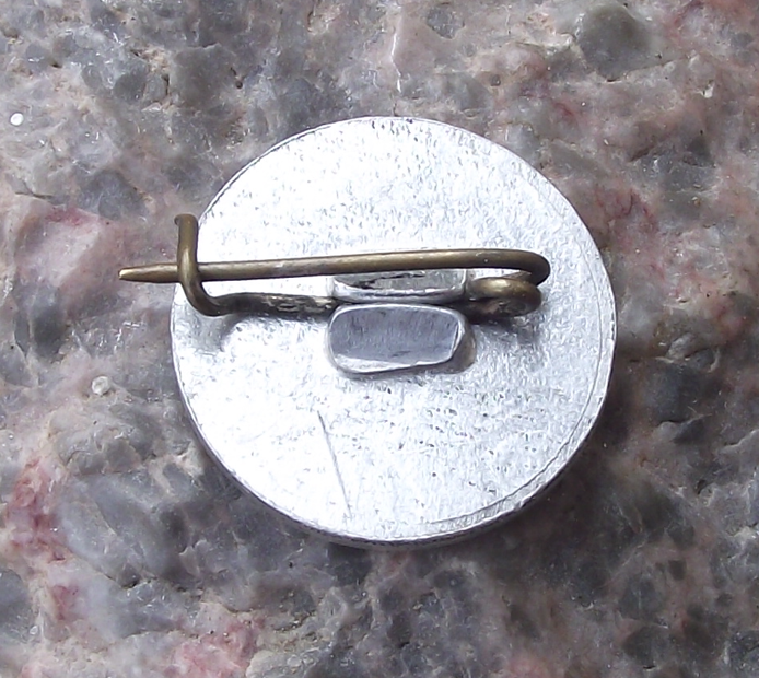 Vintage Image of Fidel Castro Cuban President Military Circle Pin Badge