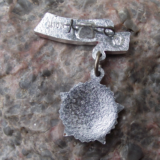 Vintage Soviet Order of Victory Day 9th May Medal Style Pin Badge