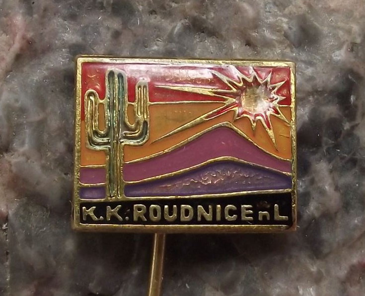 Vintage Cactus Club Society Czechoslovakia Roudnice nad Labem Members Pin Badge
