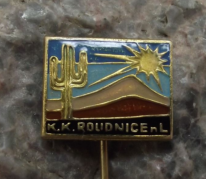 Vintage Cactus Club Society Czechoslovakia Roudnice nad Labem Members Pin Badge