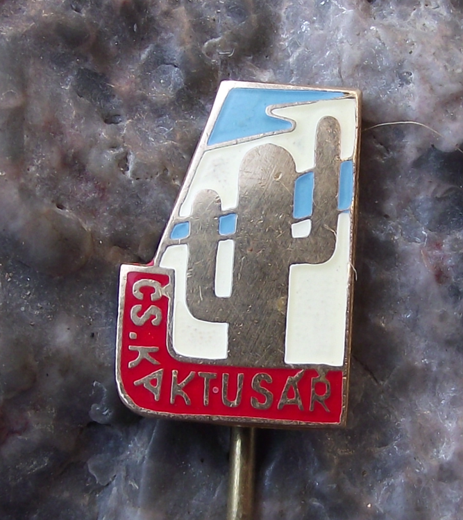 Vintage Cactus Club Society of Czechoslovakia Members Pin Badge