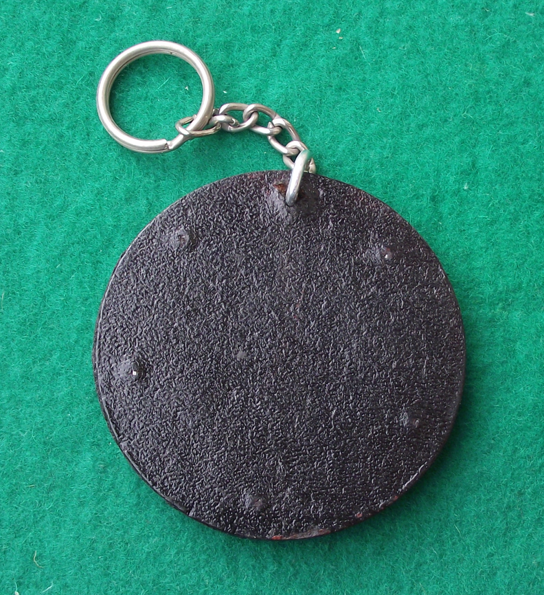 Vintage Large Leather Paranaguá  Parana Brazil Souvenir Key Ring Keychain