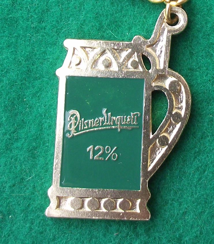 Vintage Pilsner Urquell 12% Brewery Beer Tankard Original Czech Pils Key Ring