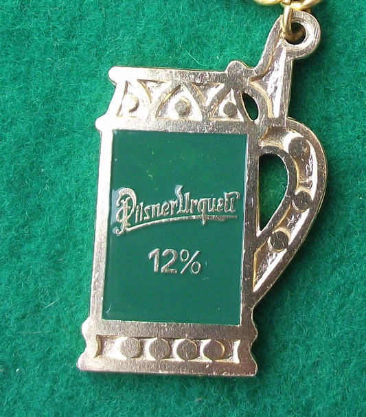 Vintage Pilsner Urquell 12% Brewery Beer Tankard Original Czech Pils Key Ring