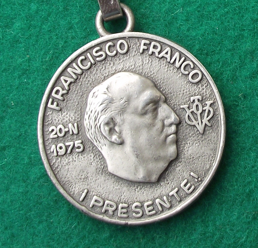 Vintage Francisco Franco Jose Antonio Spain Nationalist Civil War Key Ring Keychain