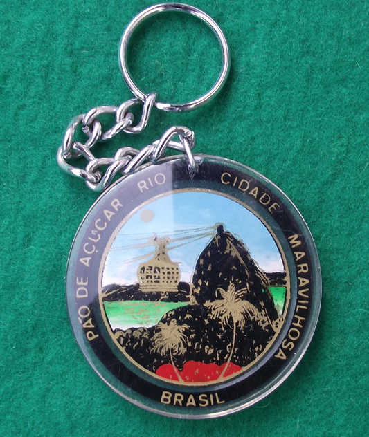 Vintage Cristo Redentor Rio Brazil Christ the Redeemer Statue Souvenir Key Ring