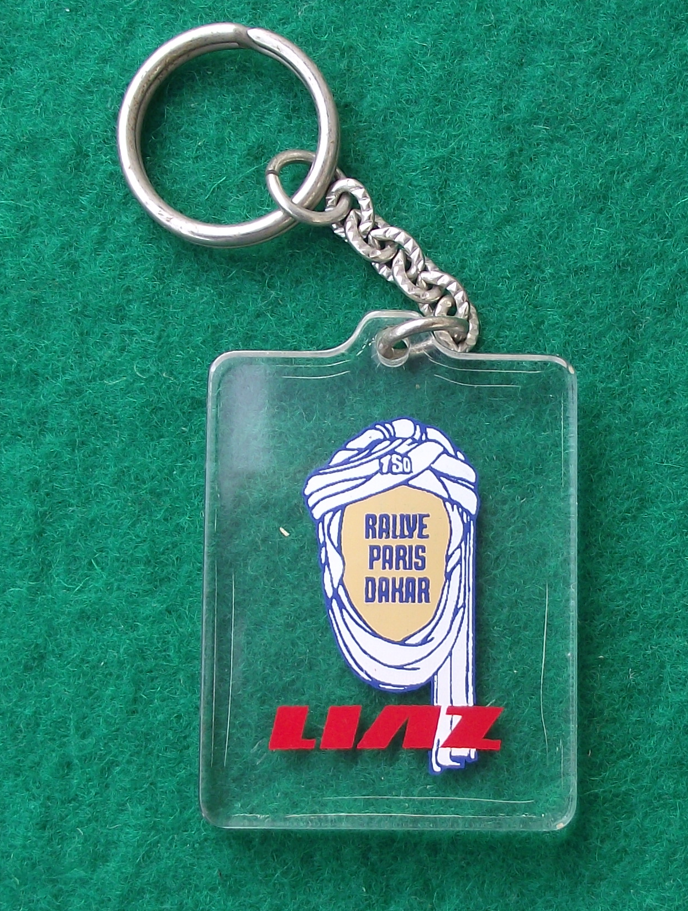 1985 Paris Dakar Rally Liaz Trucks Arab Sahara Turban Tuareg Logo Key Ring
