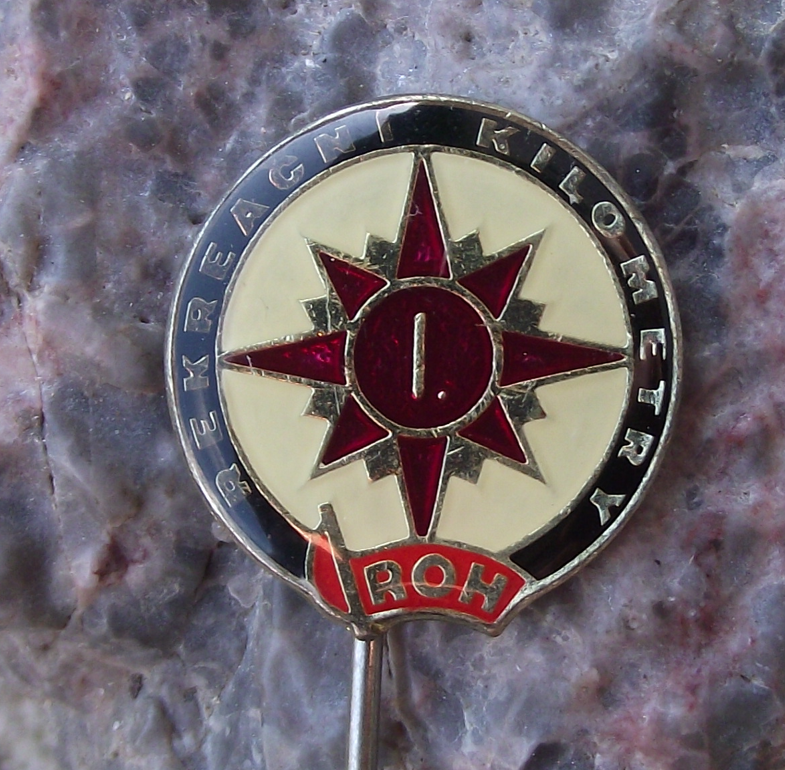Vintage 100 km Kilometres Spring Walk National Walking Event Trade Union Pin ROH Badge