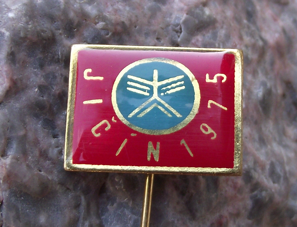 1975 Czech Spartakiad Mass Gymnastics Event Jicin Jičín Pin Badge
