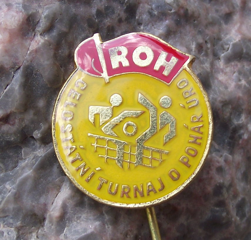 Vintage Trade Union ROH All State Futnet Foot Tennis Nohejbal Sports Event Pin Badge