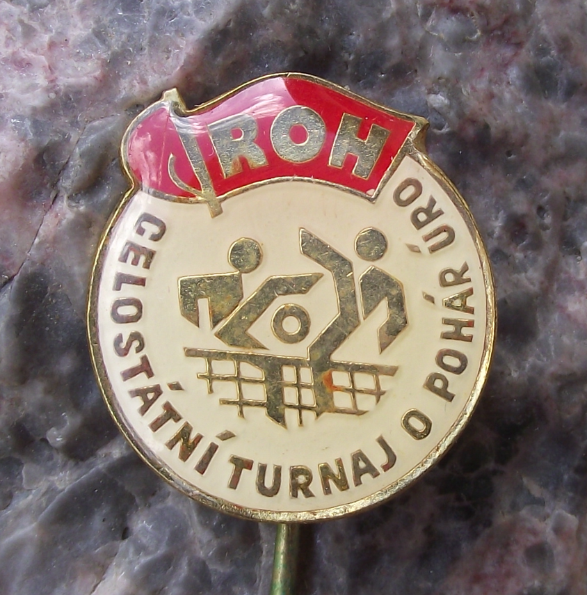 Vintage Trade Union ROH All State Futnet Foot Tennis Nohejbal Sports Event Pin Badge