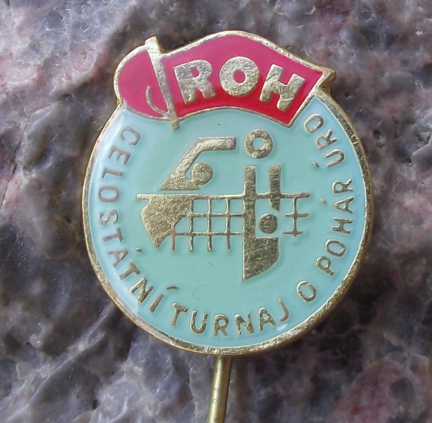 Vintage Central Council of Trade Unions ROH Volleyball Tournament Sports Pin Badge