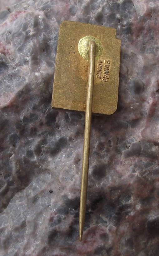 1963 MVS Czech Vocational School Athletics Competition Finals Sprinter Pin Badge