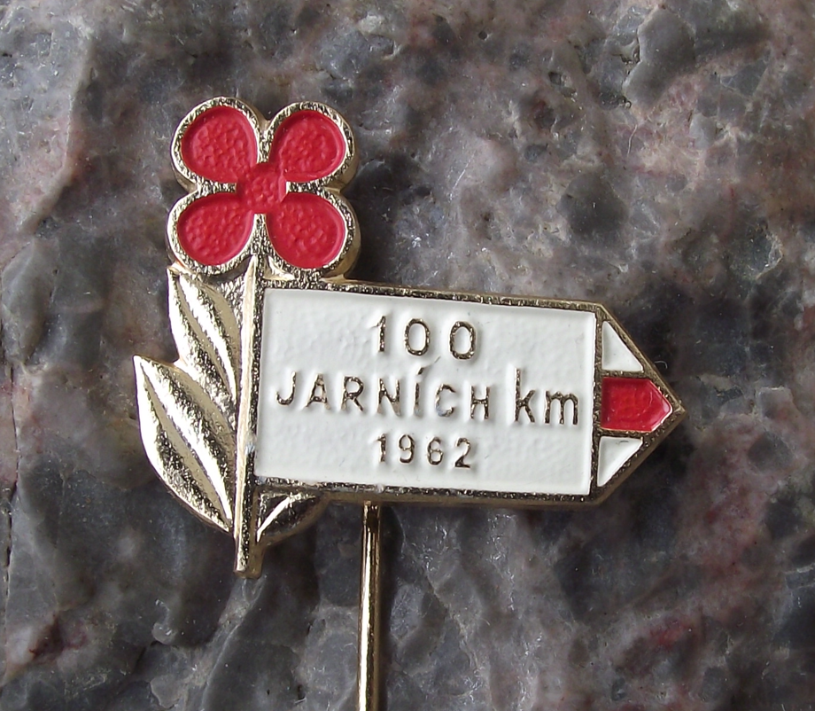 1962 100 km Kilometres Spring Walk National Walking Event Jarní kilometry Pin Badge