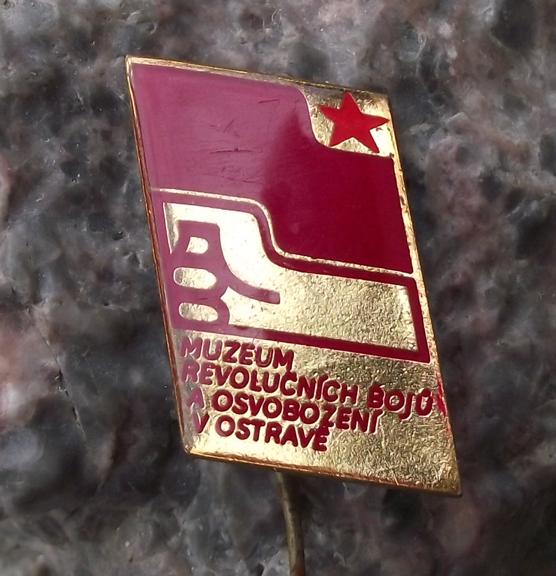 Vintage Museum of Revolutionary Struggle and Liberation Ostrava Pin Badge