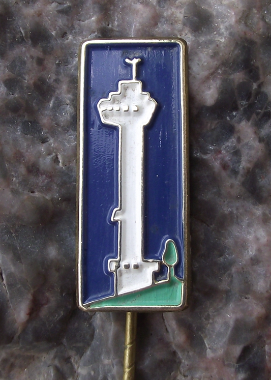 Vintage Rotterdam Euromast Tower Tourist Dutch Holland Souvenir Pin Badge