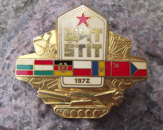 1972 Warsaw Pact Joint Military Exercises Uniform Army Participant Pin Badge