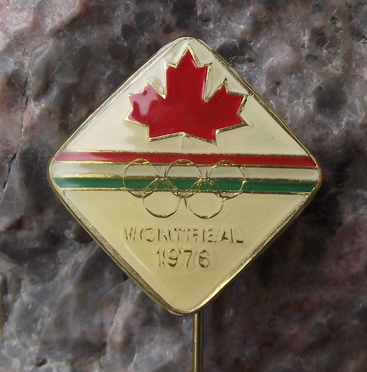 1976 Montreal Canada Summer Olympic Games Official Logo Pin Badge