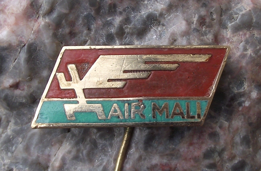 Vintage Air Mali African National Airline Republic of Mali Aircraft Pin Badge