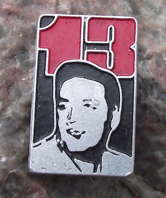 Vintage Cuba Cuban National Hero  José Antonio Echeverría 13th July Pin Badge