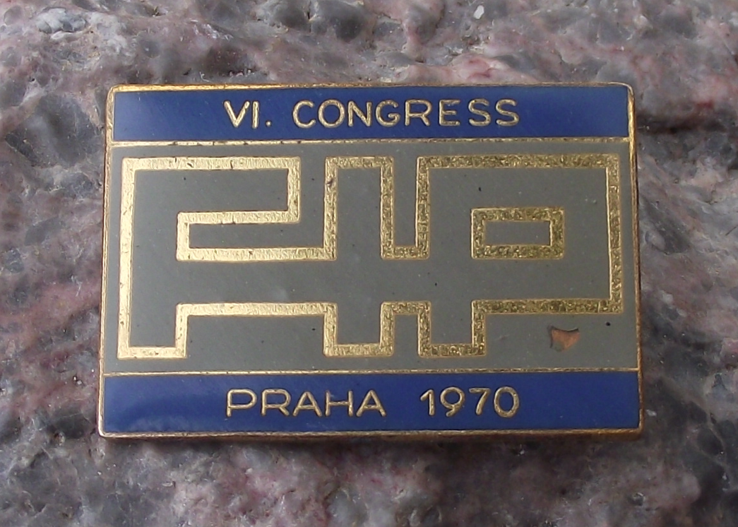 1970 FIP Congress Fédération Internationale de la Précontrainte Engineering Pin Badge
