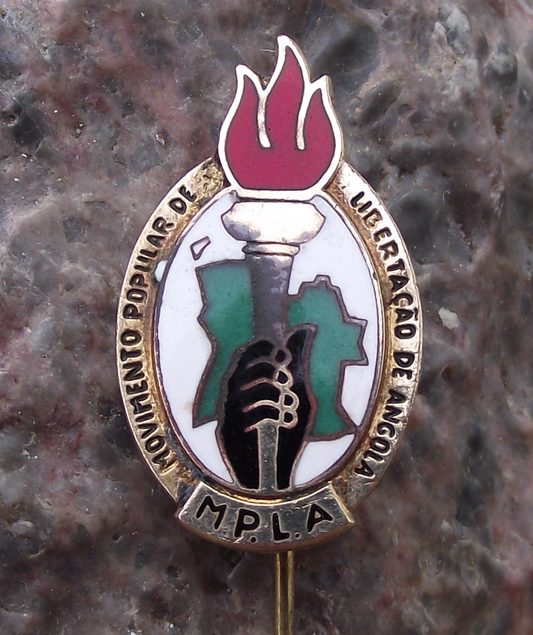 Vintage MPLA People's Movement for the Liberation of Angola Africa Pin Badge