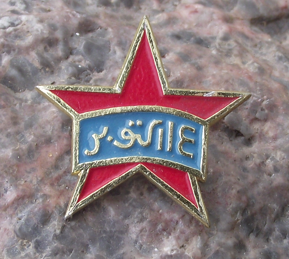 Vintage People's Democratic Republic of Yemen October Revolution Pin Badge