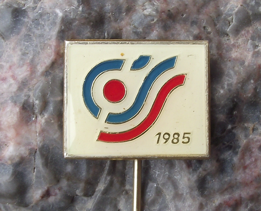 1985 Czech Spartakiad Mass Gymnastics Event Celebration Pin Badge