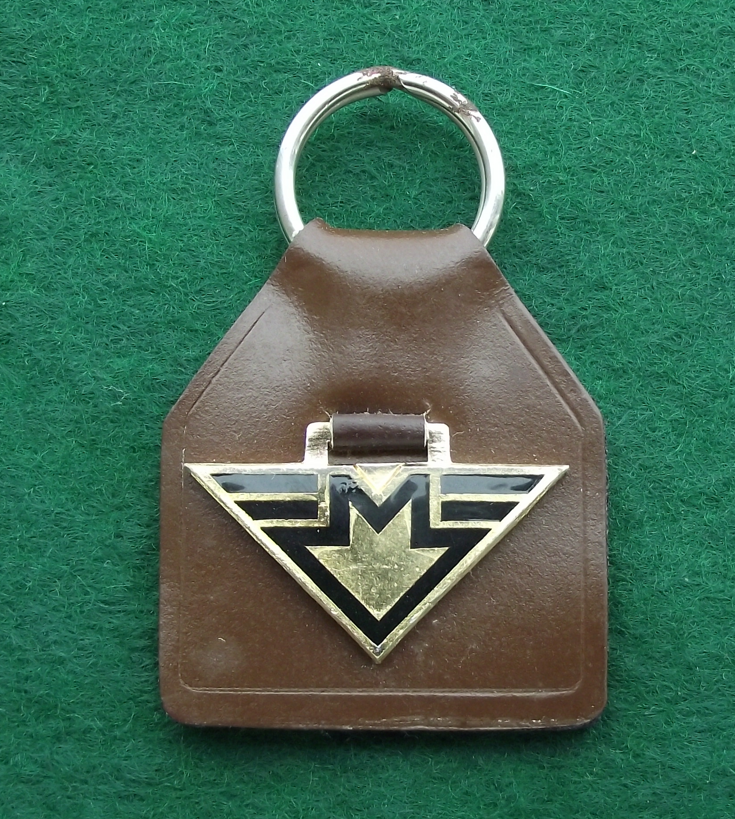 Vintage Czech Metro Underground Train Official M Logo Keychain Keyring