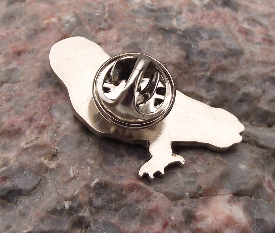 North American Short Eared Owl Bird of Prey Raptor Wildlife Brooch Pin Badge