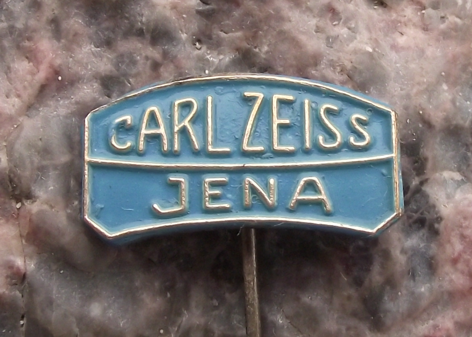 Vintage Carl Zeiss Jena Optical Scientific East Germany DDR Pin Badge