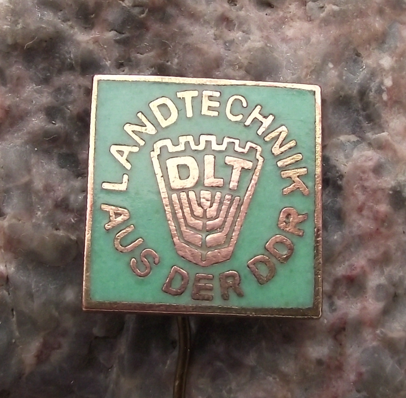 Vintage DLT Landtechnik Aus Der DDR East German Farming Agricultural Pin Badge