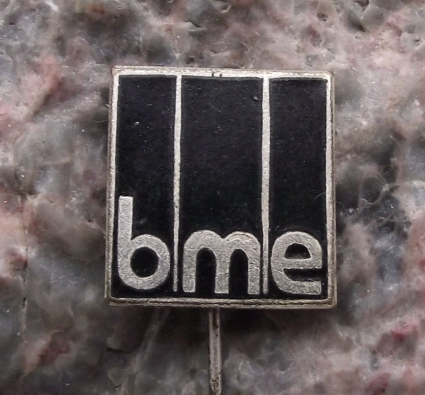 Vintage BME Buromaschinen DDR East German Electronics Export Pin Badge