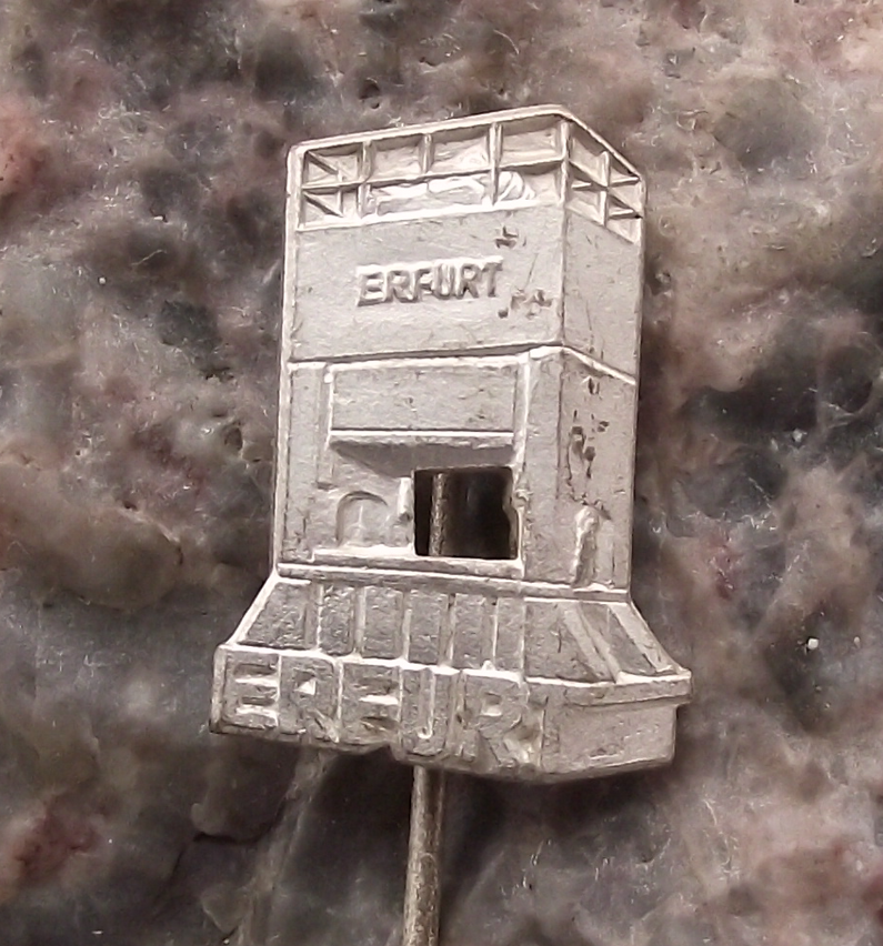 Vintage Erfurt East German Industrial Trimming Press Engineering Pin Badge