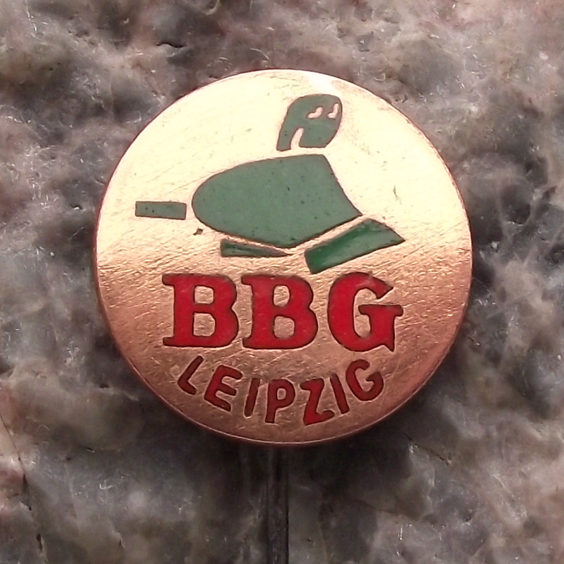 Vintage BBG Leipzig Bodenbearbeitungsgerate Agricultural Machines DDR Pin Badge