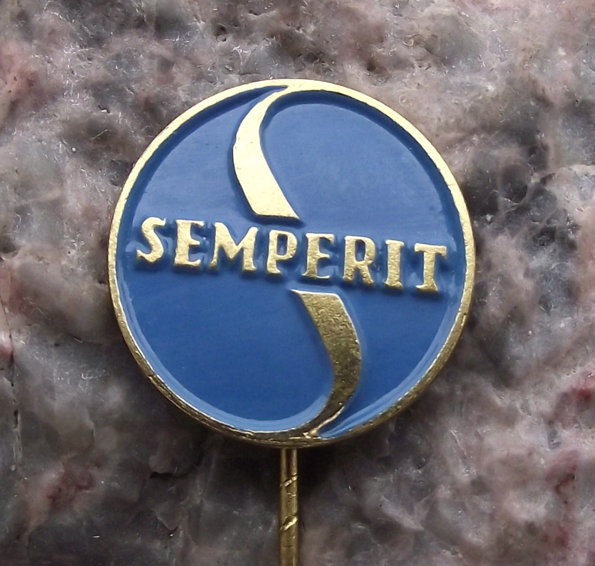 Vintage German Semperit Racing Tyres Tires Rubber Products Firm DDR Pin Badge