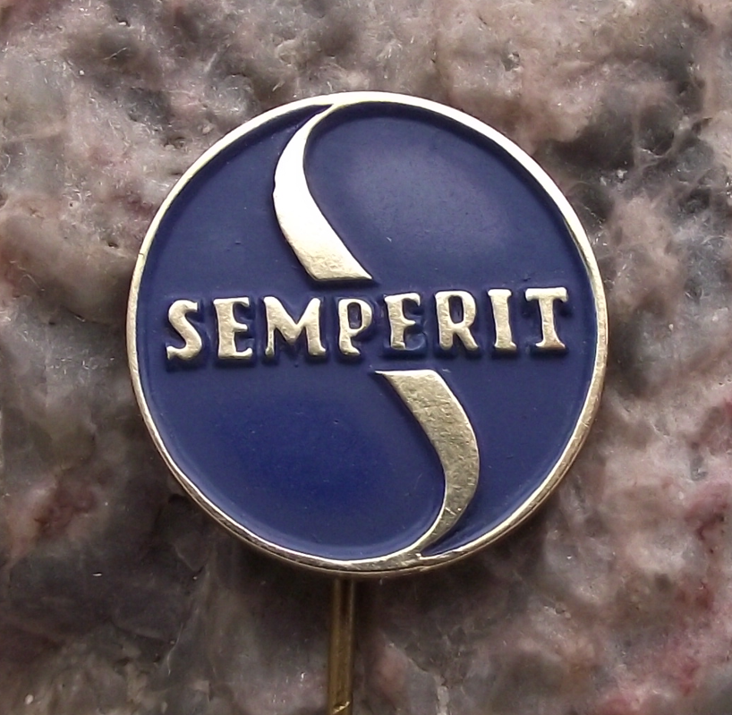 Vintage German Semperit Racing Tyres Tires Rubber Products Firm DDR Pin Badge