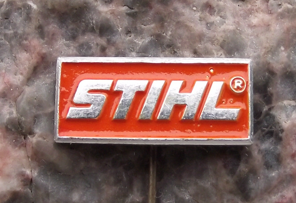 Vintage STIHL German Chainsaw Power Tools Saws Engineering Pin Badge