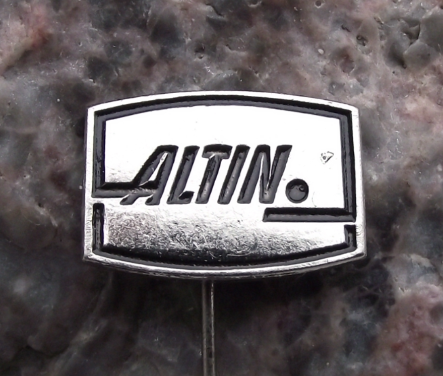 Vintage Altin Textima Automatic Leather Cutting Sewing Machine Pin Badge