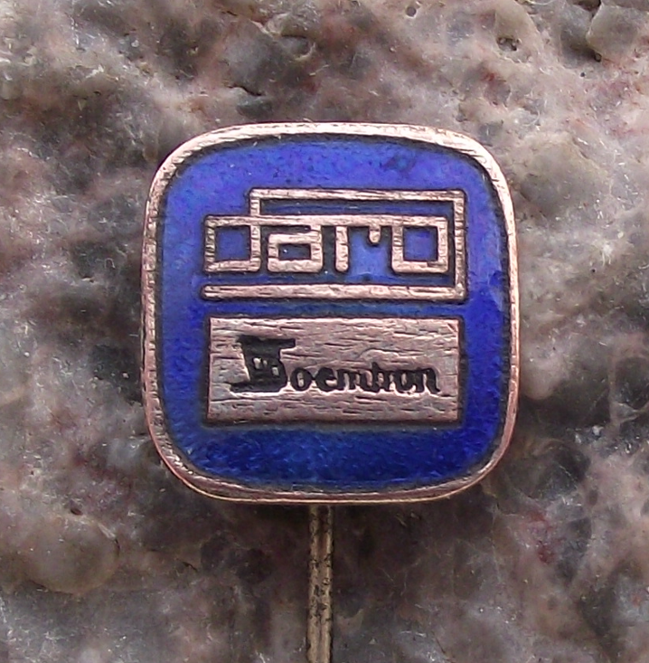 Vintage Daro Soemtron East German DDR GDR Printing Calculators Pin Badge