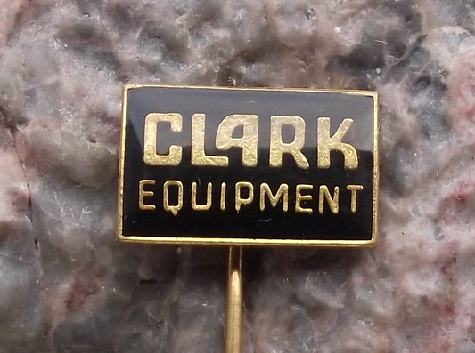 Vintage Clark Equipment Material Handling Construction Fork Lift Trucks Pin Badge - Badgecrazy